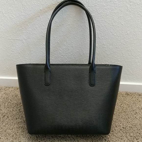 Ted Baker Curved Bow Small Zip Shopper Bag - Black - Picture 6 of 7